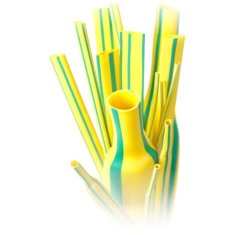Guaina termorestringente autoestinguente rts 38.1/19.1 giallo-verde