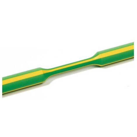 Guaina Termorestringente senza Colla diametro 4,8mm 2:1 Giallo/Verde