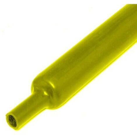 Guaina Termorestringente senza Colla diametro 9,5mm 2:1 Gialla