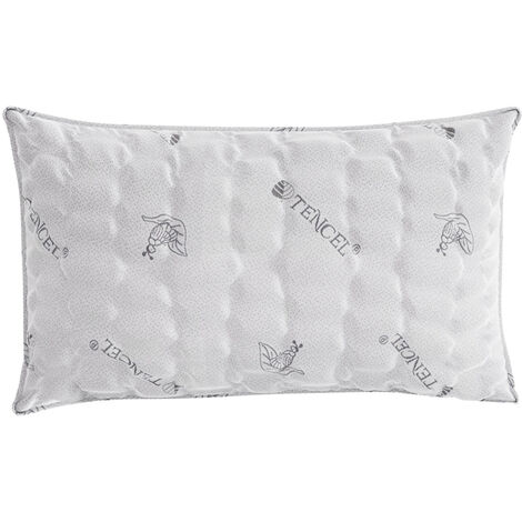Guanciale 45x75 cm in Memory Foam Tencel Grigio Chiaro