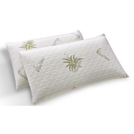 Guanciale Aloe 50x80 Cuscino con Federa in Aloe e Imbottitura di Poliestere