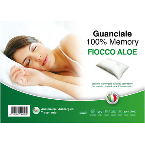 GUANCIALE FIOCCO DI MEMORY ALOE- 1,0 pz