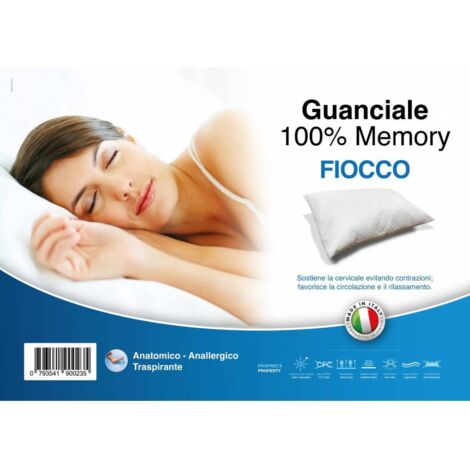 GUANCIALE FIOCCO DI MEMORY BORDINO A CONTRASTO