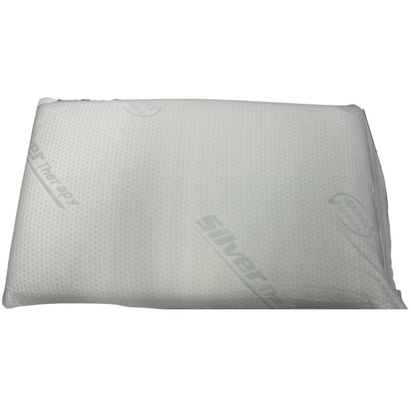 Tezeta - Guanciale Memory Foam 75x45x13H federa Silver Therapy