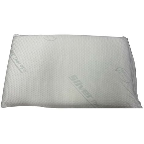 TEZETA Guanciale Memory Foam 75x45x13H Federa Silver Therapy