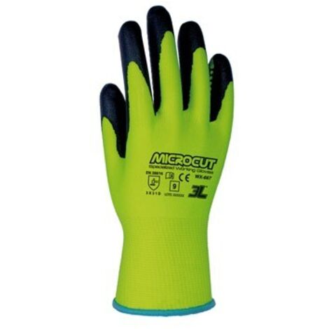 GUANTE ANTICORTE REC NITRILO FOAM MICROCUT T 8 - WX-667