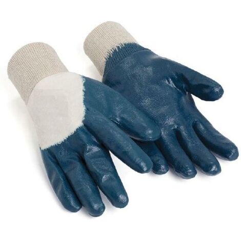 guante antideslizante nitrilo pesado puño cerrado talla 8-9 t/guante talla m-8 (caja 10)