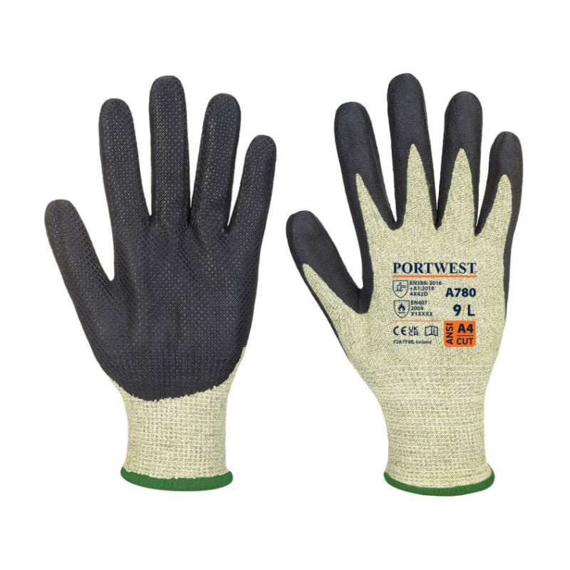 Portwest - Guantes contra arco eléctrico Arc Grip Verde/Negro A780