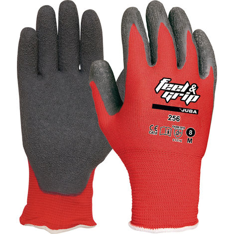 Guante bric xl10 p/latex feel&grip poliam ro/gr juba