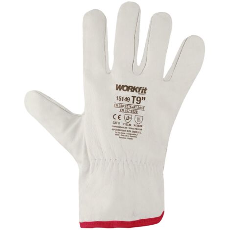 GUANTE CONDUCTOR WORKFIT PIEL VACUNO NATURAL TALLA 11