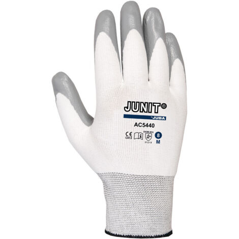 Guante Const M07 P/Nit Junit Nyl Gris/Blanco Juba