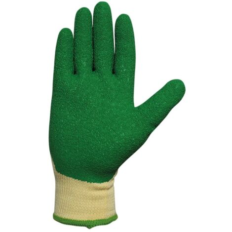 Guante const xl10 juba poliester/algodon+lÁtex palma ve/am