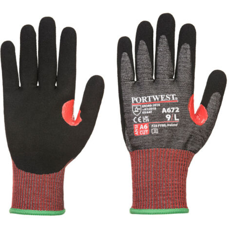 Guante CT200 AHR13 resistente máxima protección al corte F, galga 13 A672 XL