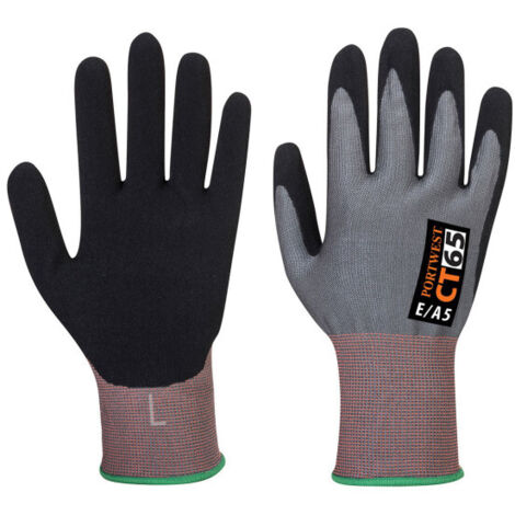 Guante CT300 VHR 15 resistente a cortes, Nitrilo esponjoso CT65 XXL Gris/Negro