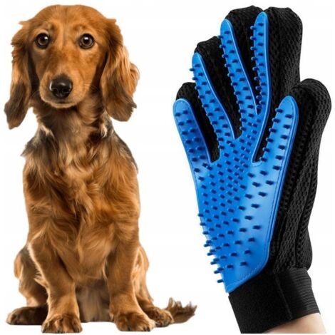 Guante de aseo para perros y gatos, azul oscuro AS232172