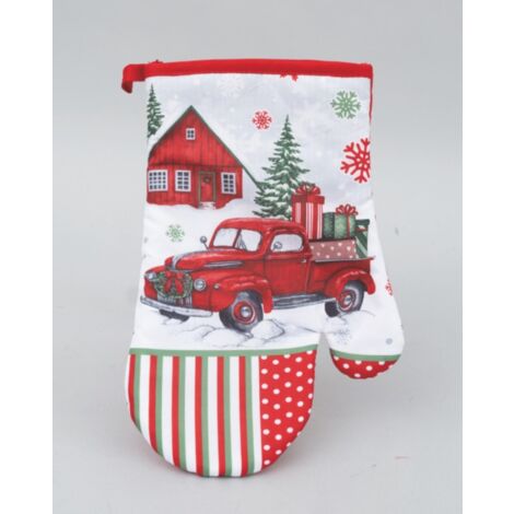 Guante de cocina navideño 30x20 cm