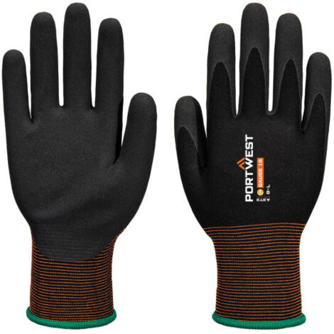 Guante de látex GP Grip 18 Sandy A373 XXL Negro