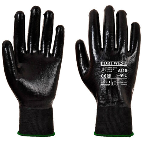 Guante de manipulación cubierto de nitrilo All-Flex Grip galga 13 A315 XXL