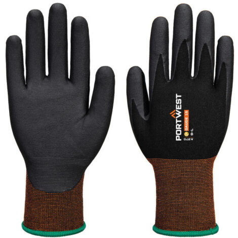 Guante de microespuma de nitrilo GP Grip 15 A370 XXL Negro