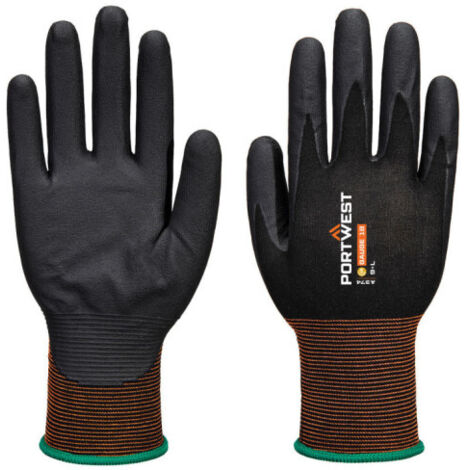 Guante de microespuma de nitrilo GP Grip 18 PORTWEST A374 XL Negro