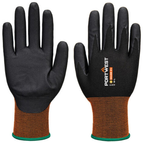 Guante de microespuma de nitrilo GP Grip 21 PORTWEST A377 XL Negro