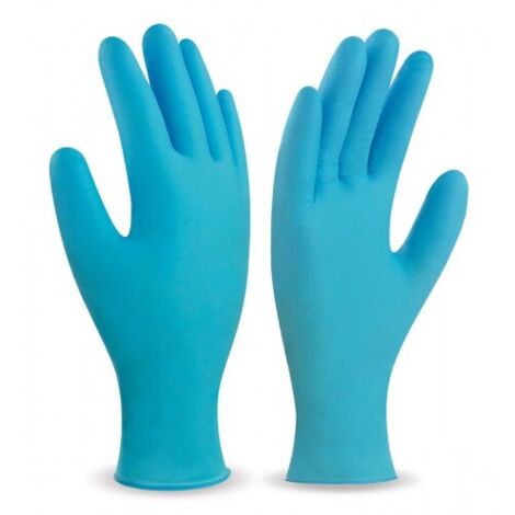 Guante de nitrilo azul Desechable MARCA PL 688NUTA  100u  T-L