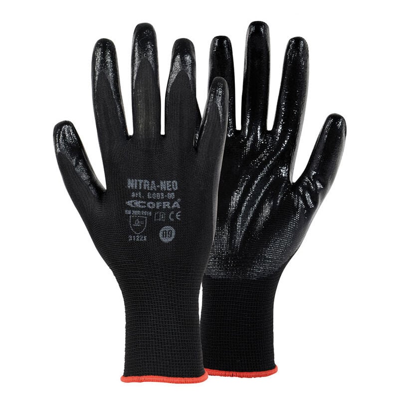 

COFRA Guante de nitrilo nitra neo talla 9 l cofra
