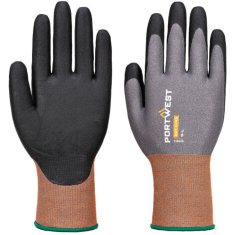 Guante de Nitrilo protección CT Cut C21, nivel de corte A3 CT21 XXL Gris/Negro
