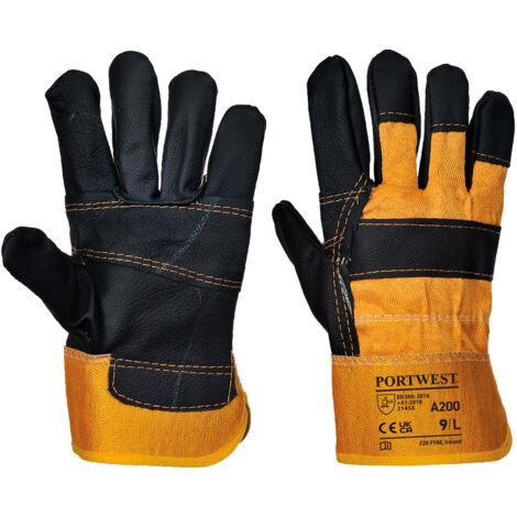 Guante de Piel Furniture - Protección y Estilo en el Trabajo / Amarillo / XL