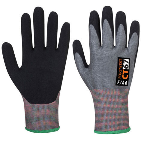 Guante de protección CT AHR13 anti corte anti abrasión CT67 XL Gris/Negro