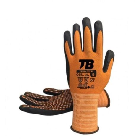 guante de protección. nitrilo foam. nailon. pantallas táctiles - tomas bodero t/guante talla xl-10