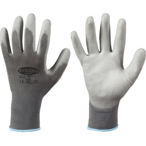Guante de protección, Nylon, Talla 7, gris (por 12)