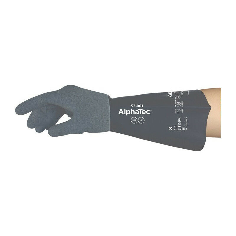 

Guante de protección química AlphaTec 53-001 Talla 11 gris / negro EN 388.EN 374.EN 407 6 PA (Paquete de 6)