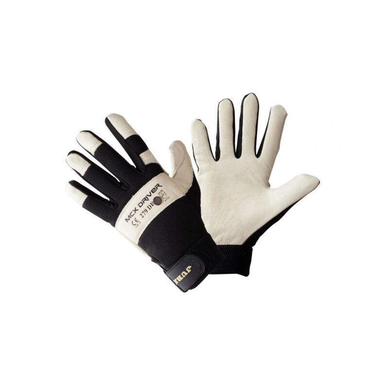 

Guante de cuero textil, talla 10, para trabajos generales y herramientas eléctricas