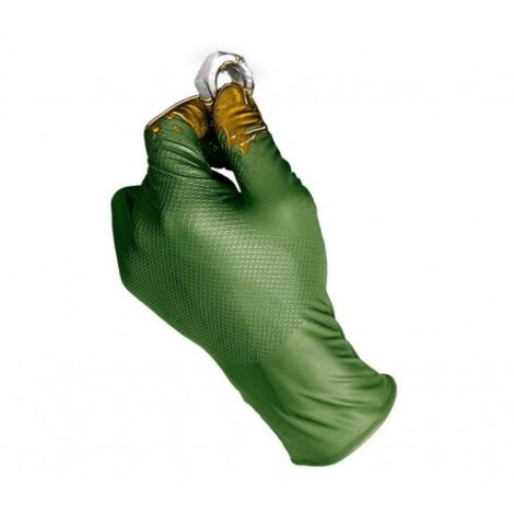 GUANTE DESECHABLE NITRILO VERDE 50 UND T/9