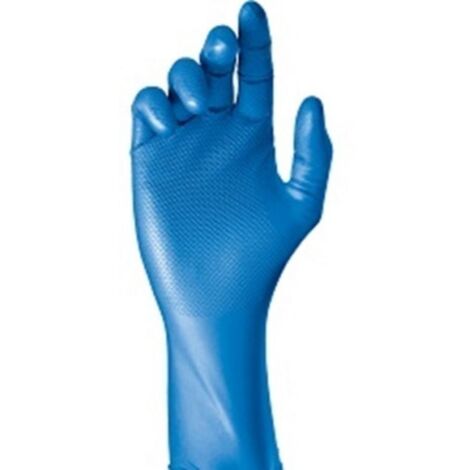 Guante Desechable S07 Escamado Gripazz Nitr. Az 580 Bl/7