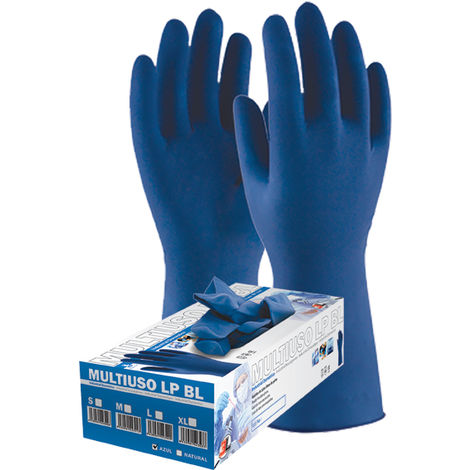 Guante Desechable S07 Sin Empolvar Multiuso Lp Blue Latex Az