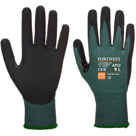 Guante Dexti Cut Pro Negro/Gris elevada dexteridad galga 18 AP32 M