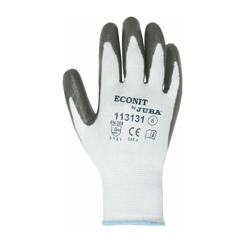 

Guante Econit Poliester Palma Nitrilo 8
