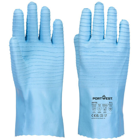 Guante FD Chemical B Latex para industria alimentaria Azul AP75 XXL