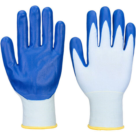 Guante FD Grip 15 Nitrilo Azul/Blanco L - Talla 9