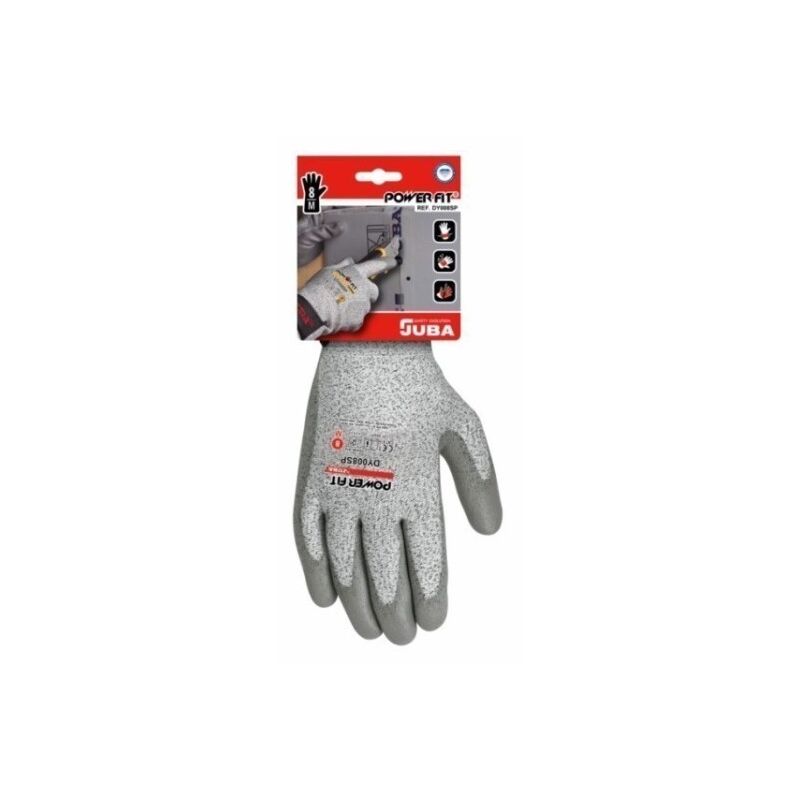 

Guante Anticorte M08 Palma Poliuretano Dyneema Fibra Gris - Juba