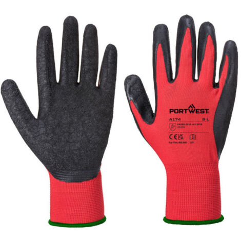 Guante Flex Grip Látex galga 13, soporte sin costuras A174 XL