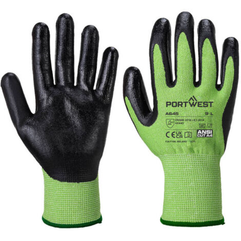 Guante Green Cut, con espuma de Nitrilo A645 L