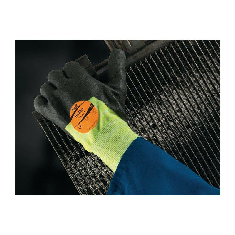 

Guante HyFlex® 11-427 Talla 9 gris / amarillo claro EN 388.EN 407 PSA III (Paquete de 12)