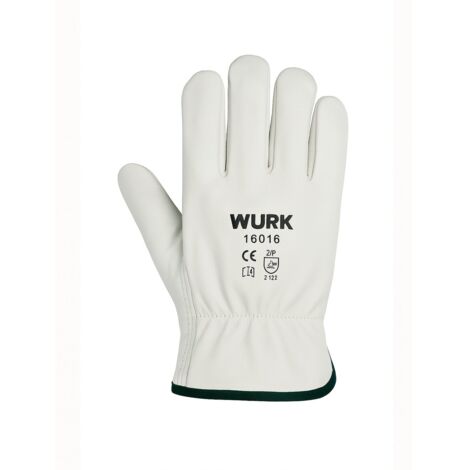 GUANTE IND.PIEL BLANCA 1A T/9 Par