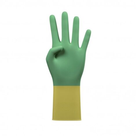 GUANTE LATEX BICOLOR REFORZADO T9- - CEGASA