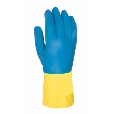 GUANTE LATEX IND AZUL/AMAR