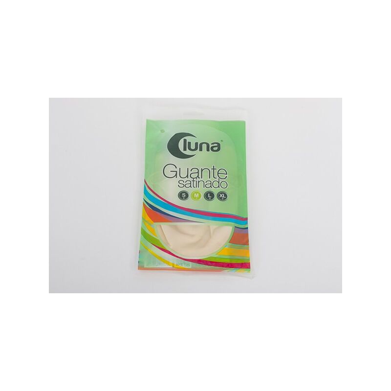 Luna - guante latex satin natural - m