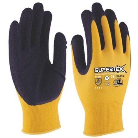Guante látex nylon Supertex 3L T-9